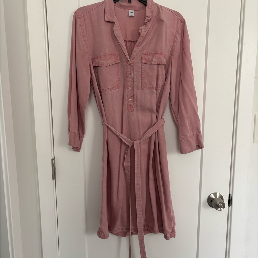Women's Pink Shirt Dress